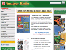 Tablet Screenshot of cq-amateur-radio.com